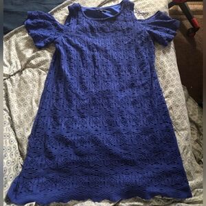 Ronni Nicole Royal Blue Lace Dress